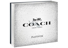 Coach Platinum perfumed water for men 100 ml + shower gel 100 ml + perfume water for men 7.5 ml, gift set