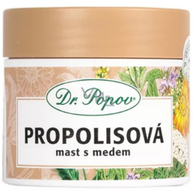 Dr. Popov Propolis ointment with honey for cracked skin, scars, wrinkles, skin problems, sunlight 50 ml