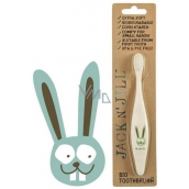 Jack N Jill BIO Hare extra soft organic toothbrush for children, decomposable in nature, made of corn starch, without BPA and PVC