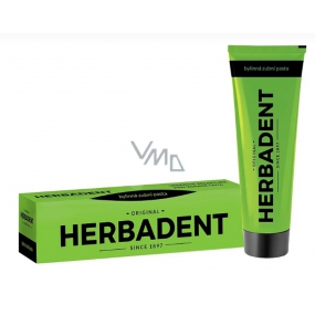 Herbadent Original Bio herbal toothpaste against periodontitis, gum protection and protection against tooth decay 100 g