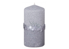 Arome Star belt candle silver cylinder 60 x 120 mm 260 g