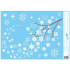 Window foil without glue branches 42 x 30 cm