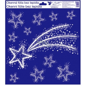 Window foil without glue 30 x 33.5 cm star