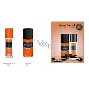 Bruno Banani Absolute perfumed deodorant glass for men 75 ml + deodorant spray 150 ml, gift set