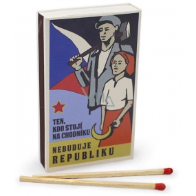 Nekupto Original matches in retro style Whoever stands on the sidewalk is not building a republic of 45 pieces