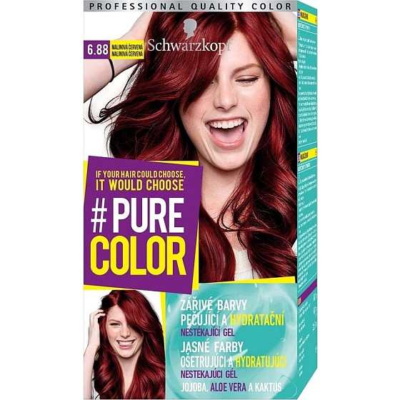 Schwarzkopf Pure Color hair color 6.88 Raspberry red 60 ml