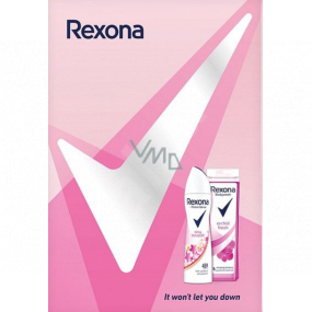 Rexona Sexy Bouquet antiperspirant deodorant spray 150 ml + Orchid shower gel 250 ml, cosmetic set for women