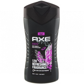 Ax Excite 3in1 shower gel for men 250 ml
