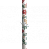 Nekupto Gift wrapping paper Christmas 70 x 200 cm White poinsettia