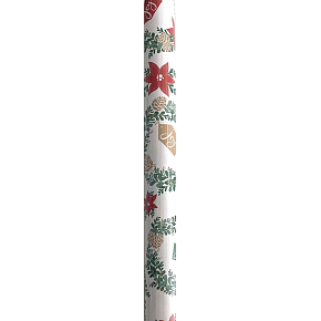 Nekupto Gift wrapping paper Christmas 70 x 200 cm White poinsettia