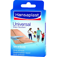 Hansaplast Universal waterproof adhesive bandage, 6 cm × 1 m
