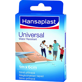 Hansaplast Universal waterproof adhesive bandage, 6 cm × 1 m
