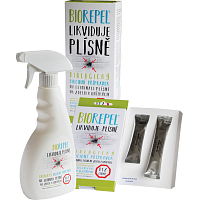 Bio Repel Biological product for mould suppression on walls and plaster - smart sponge 1 g + 2 g + Bio Repel spray 500 ml, set
