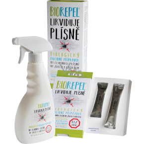 Bio Repel Biological product for mould suppression on walls and plaster - smart sponge 1 g + 2 g + Bio Repel spray 500 ml, set