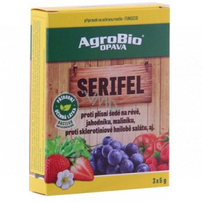 AgroBio Serifel fungicide against grey mould on vine, strawberry, raspberry, against sclerotinia rot of lettuce 3 x 5 g