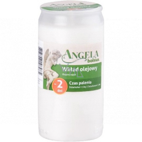 Bolsius Angela oil composite candle white, burning time 48 hours 90 g