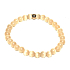 Ulexit champagne bracelet elastic natural stone, ball 6 mm / 16 - 17 cm, AAA quality