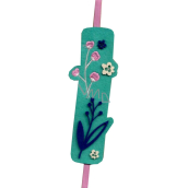 Albi Textile bookmark Flowers and leaves 18,5 cm