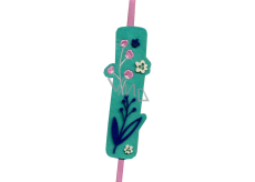 Albi Textile bookmark Flowers and leaves 18,5 cm