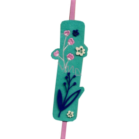 Albi Textile bookmark Flowers and leaves 18,5 cm