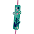 Albi Textile bookmark Flowers and leaves 18,5 cm