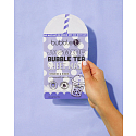 Bubble´t Jasmine Bubble Tea textile moisturizing mask for all skin types 20 ml
