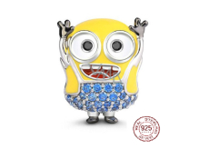Charm Sterling silver 925 I'm a villain - Mimons Mimoň Bob - The cutest Mimoň of them all, bead for bracelet movie