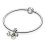 Charm Sterling Silver 925 Plush Baby Bear 3in1, Bracelet Pendant Family