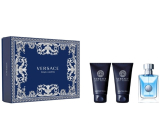 Versace pour Homme Eau de Toilette 50 ml + After Shave Balm 50 ml + Hair and Body Shampoo 50 ml, gift set for men