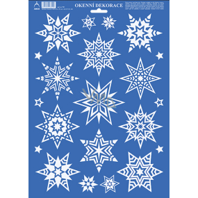 Arch Christmas sticker, window film without adhesive Stars 35 x 25 cm