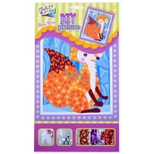 Play & fun Mosaic with glittering sequins Fox 23 x 16 cm