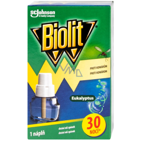 Biolit Eucalyptus Electric mosquito vaporizer 30 nights spare refill 21 ml