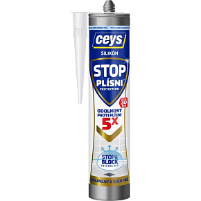 Ceys Stop Mold sanitary silicone, transparent, 280 ml Ceys Stop Mold sanitary silicone, transparent, 280 ml