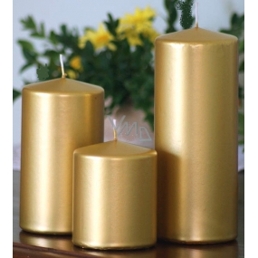 Lima Metal Series Candle Gold Cylinder 60 x 120 mm 1 Piece