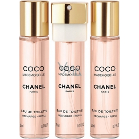 Chanel Coco Mademoiselle Eau de Toilette Refill for Women 3 x 20 ml