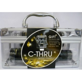 C-Thru Golden Touch eau de toilette 75 ml + deodorant spray 150 ml + plexi case, for women gift set
