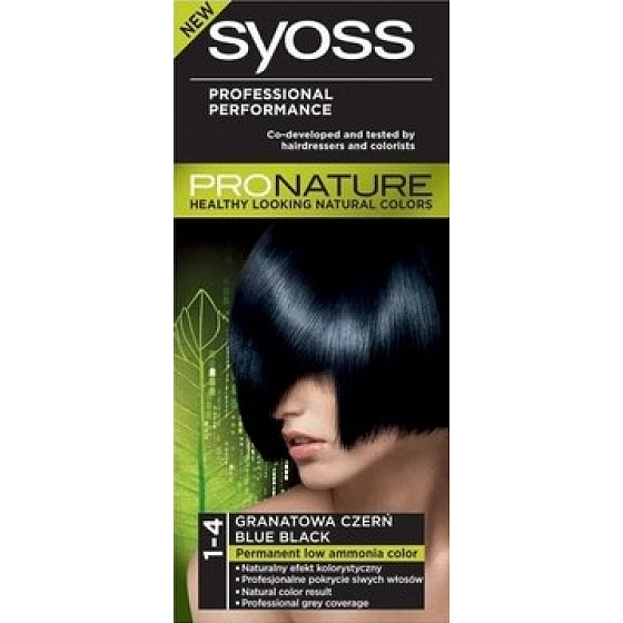 Syoss ProNature long-lasting hair color1-4 blue-black