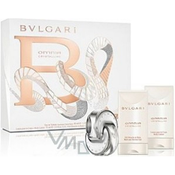 Bvlgari Omnia Crystalline EdT 40 ml Eau de Toilette + 75 ml Body Lotion + 75 ml shower gel