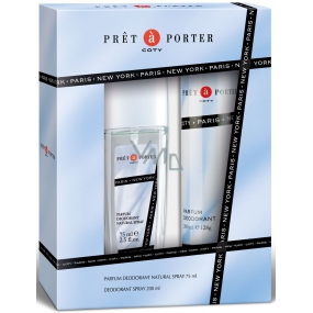 Pret a Porter Original perfumed deodorant glass for women 75 ml + deodorant spray 200 ml, gift set