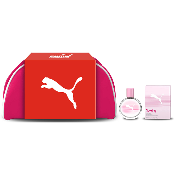Puma Flowing Woman eau de toilette 40 ml + bag, gift set