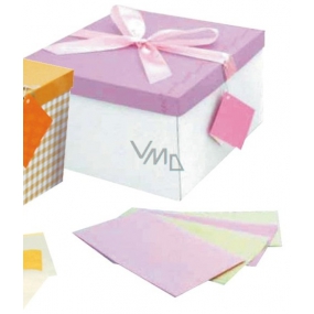 Angel Folding gift box with ribbon pink 25 x 25 x 14.5 cm 1 piece