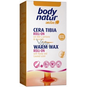Body Natur Sensitive Honey and Caramel warm epilating wax with roll-on120 ml applicator