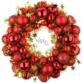 Wreath red flask 28 cm