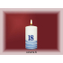 Lima Jubilee 18 years candle white decorated cylinder 50 x 100 mm 1 piece