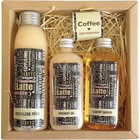 Bohemia Gifts Coffee bath 200 ml + shower gel 100 ml + hair shampoo 100 ml + handmade soap 30 g, cosmetic set