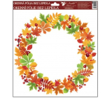 Window foil without glue autumn wreath No.1 30 x 30 cm