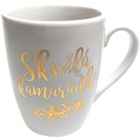 Albi Mug with gold text Great friend white 300 ml