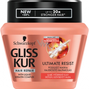 Gliss Kur Ultimate Resist regenerating mask for weak and exhausted hair 300 ml