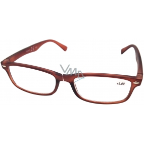 Berkeley Prescription reading glasses +1.0 brown mat 1 piece MC2 ER4040