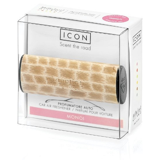 Millefiori Milano Icon Monoi - Japanese flowers car scent Wood smells up to 2 months 47 g